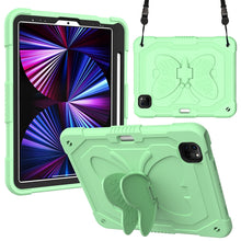 Load image into Gallery viewer, Pure Color PC + Silicone Anti-drop Tablet Tablet Case with Butterfly Holder &amp; Pen Slot For iPad Pro 11 2018 &amp; 2020 &amp; 2021 &amp; Air 2020 10.9(Dark Green)