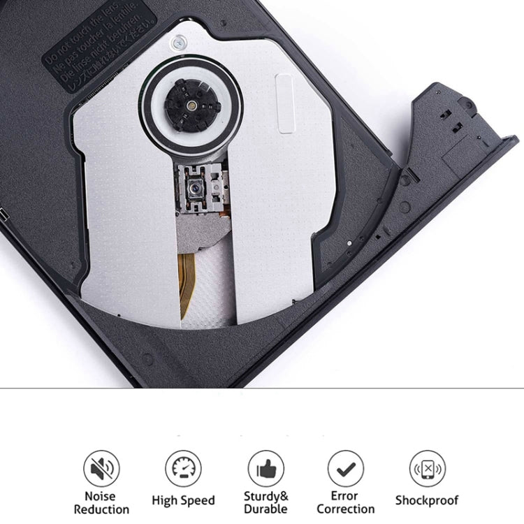 Universal Optical Drive Type-C USB 3.0 External DVD/CD/VCD Burner RW SVCD Drive Player, Universal Optical Drive