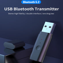 Load image into Gallery viewer, TX35 Bluetooth 5.2 Transmitter One Drag Two USB / AUX Dual Output