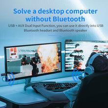 Load image into Gallery viewer, TX35 Bluetooth 5.2 Transmitter One Drag Two USB / AUX Dual Output