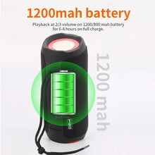 Load image into Gallery viewer, T&amp;G TG227 Outdoor Portable Waterproof Bluetooth Music Speaker with LED Support FM / TF / USB