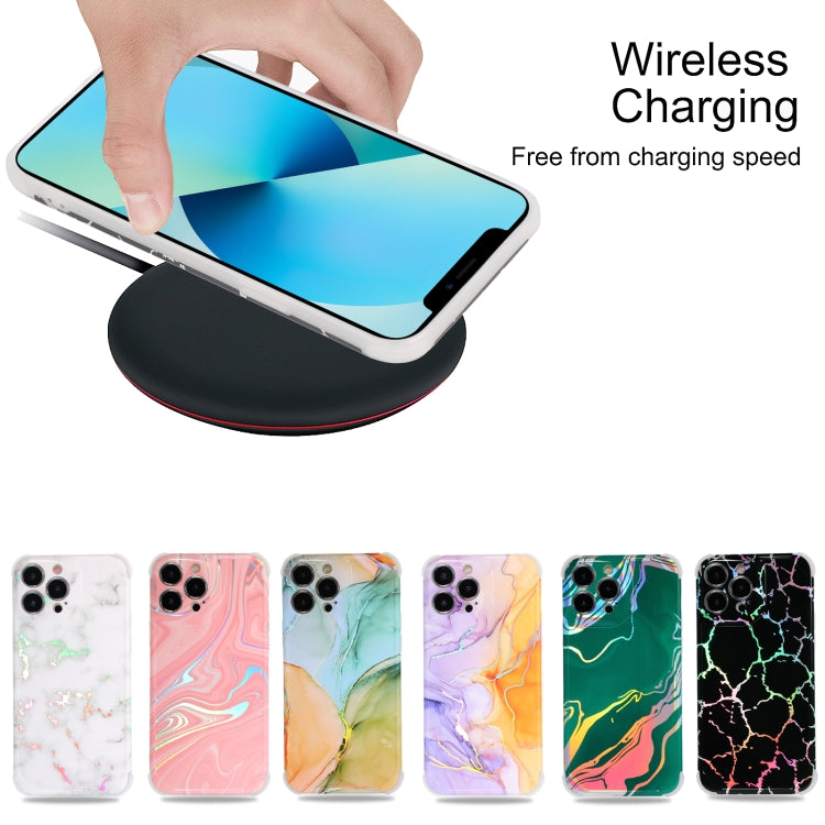 Laser Marble TPU Phone Case, For iPhone 13 Pro Max, For iPhone 13 Pro, For iPhone 13, For iPhone 12 Pro Max, For iPhone 12, For iPhone 11 Pro Max, For iPhone 11 Pro, For iPhone 11