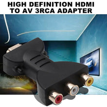 Load image into Gallery viewer, Gold-plated HDMI Male to 3 RGB RCA Video Audio Adapter AV Component Converter for DVD Projector, HDMI