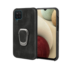 Ring Holder PU Phone Case For Samsung Galaxy A12