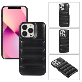 Thick Down Jacket Soft PU Phone Case, For iPhone 13, For iPhone 12 Pro Max, For iPhone 12 / 12 Pro, For iPhone 11, For iPhone 11 Pro, For iPhone 11 Pro Max