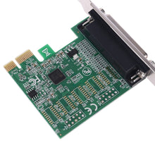 Load image into Gallery viewer, Parallel Port DB25 25pin PCIE Riser Card Printer LPT to PCI-E Express Cards AX99100 Converter Adapter
