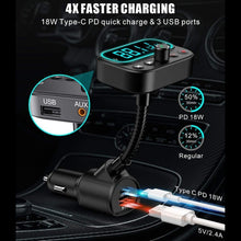 Load image into Gallery viewer, T67 Bluetooth 5.0 Car MP3 Music Player FM Modulator Transmitter Wireless AUX Adapter Hands-free, T67