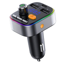 Load image into Gallery viewer, T48C Car Bluetooth 5.0 Fm Transmitter Kit Dual USB with Type-C 5V 2.4A Car Charger, T48C