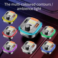 Load image into Gallery viewer, T832 Car Bluetooth FM Transmitter Colorful Light MP3 Player Powerful Quick Charger QC3.0, T832