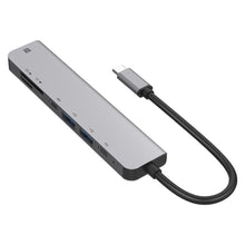 Load image into Gallery viewer, UC902 7-in-1 Multi-function HDMI+SD/TF+USB x 2+Type-C+PD to USB-C / Type-C Aluminum Alloy HUB