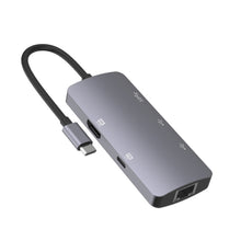 Load image into Gallery viewer, UC910 6-in-1 Type-C to HD+PD3.0+RJ45+USB3.0+USB2.0 x 2 Hub Adapter