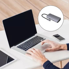 Load image into Gallery viewer, UC910 6-in-1 Type-C to HD+PD3.0+RJ45+USB3.0+USB2.0 x 2 Hub Adapter