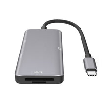 Load image into Gallery viewer, 5 in 1 Data Read HUB Adapter with SD / TF / CF Card, Dual USB3.0 Ports, Dual USB3.0+SD / TF / CF Card