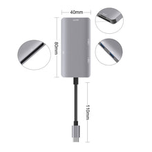 Load image into Gallery viewer, 5 in 1 Data Read HUB Adapter with SD / TF / CF Card, Dual USB3.0 Ports, Dual USB3.0+SD / TF / CF Card