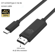 Load image into Gallery viewer, OT-UC503 4 KUSB Type C Male to HDMI Male Screen Cable