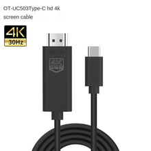 Load image into Gallery viewer, OT-UC503 4 KUSB Type C Male to HDMI Male Screen Cable