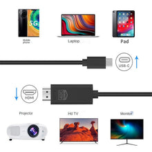 Load image into Gallery viewer, OT-UC503 4 KUSB Type C Male to HDMI Male Screen Cable
