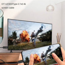 Load image into Gallery viewer, OT-UC503 4 KUSB Type C Male to HDMI Male Screen Cable
