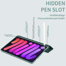 Load image into Gallery viewer, Tri-Fold Holder Leather Smart Tablet Case, For iPad mini 6 / mini 2024