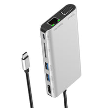 Load image into Gallery viewer, 7 in 1 Type-C to RJ45+VGA+Type-C+SD Card Slot+USB3.0 x 2+HDMI Dock Hub Adapter, 7 in 1