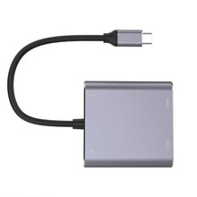 Load image into Gallery viewer, 4 in 1 Type-C to Dual HDMI + USB + Type-C HUB Adapter