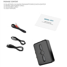 Load image into Gallery viewer, RT01 2-in-1 Bluetooth Receiver &amp; Transmitter Car Hands-free