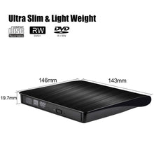 Load image into Gallery viewer, USB 3.0 Brushed External CD / DVD-RW Optical Drive Player, ECD819
