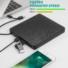 Load image into Gallery viewer, Multi-Functional External DVD Drive USB3.0 CD DVD +/-RW Burner with SD Slot