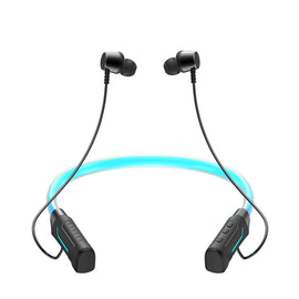 JG4 Flashing LED Neck-mounted Stereo Bluetooth Wireless Earphone