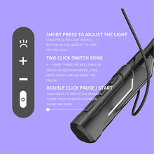 Load image into Gallery viewer, JG4 Flashing LED Neck-mounted Stereo Bluetooth Wireless Earphone