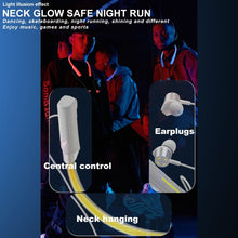 Load image into Gallery viewer, JG4 Flashing LED Neck-mounted Stereo Bluetooth Wireless Earphone
