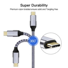 Load image into Gallery viewer, 2m 100W 4K 60Hz Type-C to Type-C Fast Charging Cable