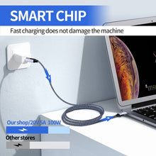 Load image into Gallery viewer, 2m 100W 4K 60Hz Type-C to Type-C Fast Charging Cable