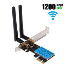 Load image into Gallery viewer, 1200Mbps 5G / 2.4G Dual Band PCIe Wireless Network Card