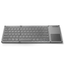 Load image into Gallery viewer, B066S Multi-function Ultra-thin Mini Wireless Three Fold Bluetooth Keyboard, B066S