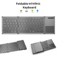 Load image into Gallery viewer, B066S Multi-function Ultra-thin Mini Wireless Three Fold Bluetooth Keyboard, B066S