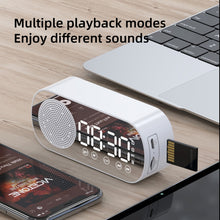Load image into Gallery viewer, Z7 Digital Bluetooth 5.0 Speaker Multi-function Mirror Alarm Clock FM Radio, Z7 (Black), Z7 (White), Z7 (Pink)
