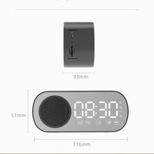 Load image into Gallery viewer, Z7 Digital Bluetooth 5.0 Speaker Multi-function Mirror Alarm Clock FM Radio, Z7 (Black), Z7 (White), Z7 (Pink)