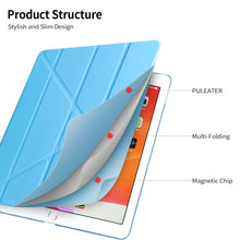 Load image into Gallery viewer, Multi-folding TPU Back Flip Leather Smart Tablet Case for iPad Pro 12.9 inch 2015 / 2017
