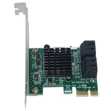 Load image into Gallery viewer, PCI Express 4 Port PCI-E X1/X4/X8/X16 Converter PCIE to SATA Expansion Adapter