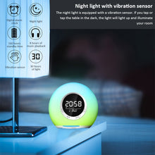 Load image into Gallery viewer, P11 LED Atmosphere Light Bluetooth Speaker with Alarm &amp; Temperature Display