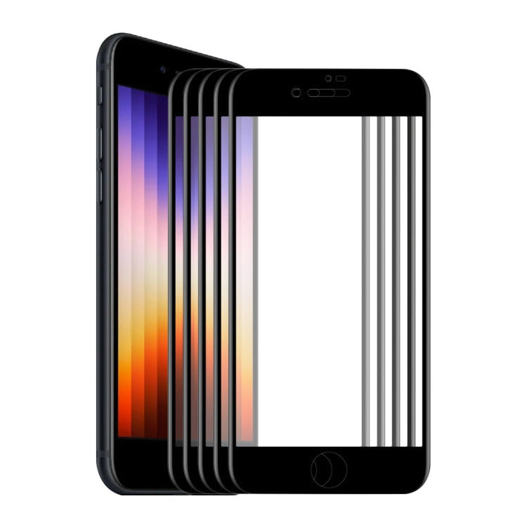 ENKAY Full Glue 6D Tempered Glass Anti-scratch Ful Film for iPhone SE 2022 / SE 2020 / 8 / 7, 1 PC, 2pcs, 5pcs