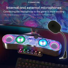 Load image into Gallery viewer, Newrixing NR555 Desktop Colorful LED Gaming Bluetooth Speaker Support TF &amp; FM