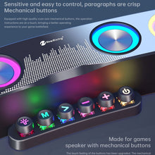 Load image into Gallery viewer, Newrixing NR555 Desktop Colorful LED Gaming Bluetooth Speaker Support TF &amp; FM