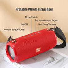 Load image into Gallery viewer, T&amp;G TG324 High Power Waterproof Portable Bluetooth Speaker Support FM / TF Card