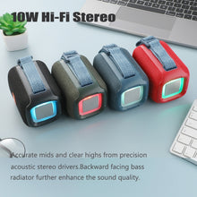 Load image into Gallery viewer, T&amp;G TG339 RGB Light 5W Waterproof Portable Bluetooth Speaker