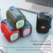Load image into Gallery viewer, T&amp;G TG339 RGB Light 5W Waterproof Portable Bluetooth Speaker