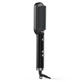 K-SKIN KD380 Hair Straightener Electric Straight Hair Curler Comb Brush PTC Heating Ceramic Straight Hair Brush, UK Plug, Black, UK Plug, White, EU Plug, Black, EU Plug, White
