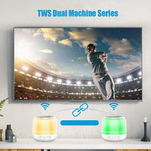 Load image into Gallery viewer, JY12 Full-screen RGB LED Breather Light Wireless Bluetooth Speaker