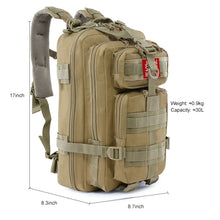 Load image into Gallery viewer, JSM J002 30L Waterproof Outdoor Molle Rucksack Backpack Camping Hiking Bag